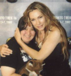 Me, Tama (the fox) , and Virginia Hey